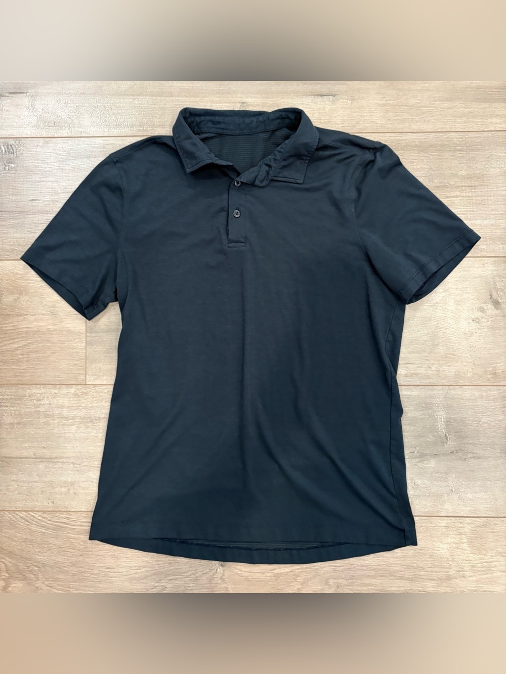 Lululemon Polo Shirt Mens S Navy Performance Athletic Lightweight Jersey